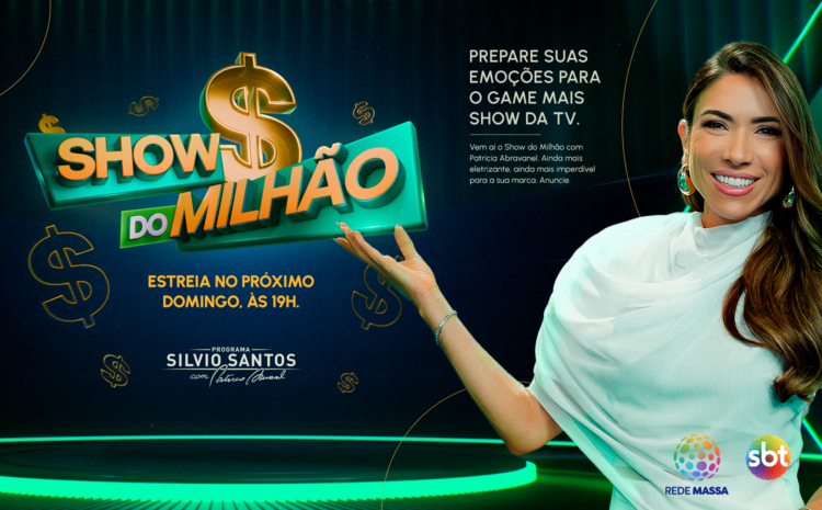  Sua marca no centro das atenções com a nova temporada do Show do Milhão com Patricia Abravanel! 🌟